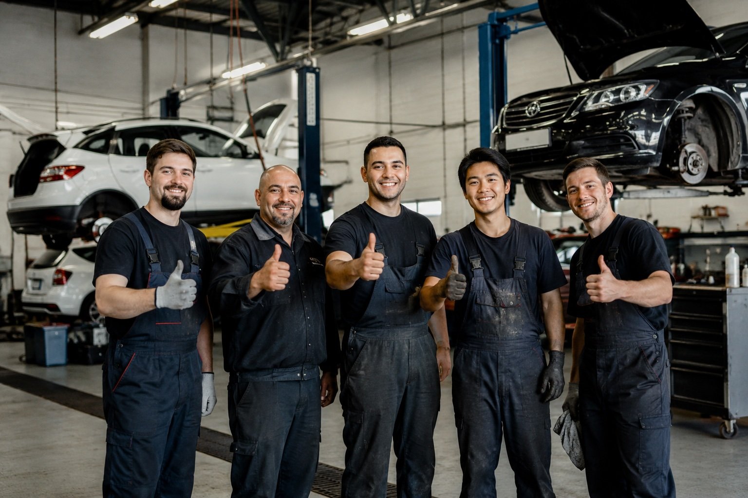 The LUXMI MOTORS team in Scarborough